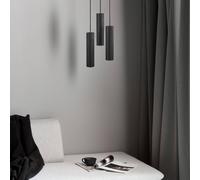 Nordlux Tilo pendant light, 3-bulb, black