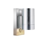 Nordlux 'Tin Maxi Sensor' Outdoor Wall Light Galvanized GU10 in Silver Nordlux Silver