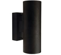 Nordlux Tin Outdoor Wall Light Black Metal Solar Gu10 Sensor Weatherproof - Mains Powered, Ip54