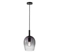 Nordlux Uma 18 Indoor Pendant/Ceiling Light Grey Glass, E27 40W with Adjustable Cable-Bedroom, Living Room, Kitchen, Office, Bedside or Study. IP20, Class 1 (Insulated)