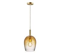 Nordlux Pendant Light Uma Amber/Gold Ø18cm Max. 40W E27 Lamp Can Be Shortened