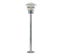 Nordlux Veje Outdoor Galvanized Steel Garden Post Coastal/marine Safe Silver,mains