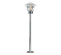 Nordlux Veje Outdoor Galvanized Steel Garden Post Coastal/marine Safe Silver,mains
