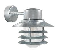 Nordlux Veje Outdoor Wall Light Silver Galvanized steel Solar E27 Sensor Coastal/Marine Safe - Mains Powered, IP54 Nordlux Silver