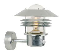 Nordlux Vejers Sensor Outdoor Wall Light, Pir Uplighter, Galvanized