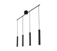 Nordlux Vico Metal Pendant Rail Light 4 Rail Black,mains