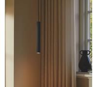 Nordlux Vico pendant light, metal shade, 1-bulb, black