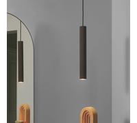 Nordlux Vico pendant light, metal shade, 1-bulb, brown metallic