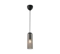 Nordlux Vintage Indoor Pendant Light Black Glass E27 Fluted - Mains Powered, IP20 Nordlux Black