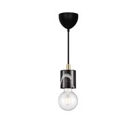 Nordlux Vintage Indoor Pendant Light Black Marble E27 Retro - Mains Powered, IP20 Nordlux Black