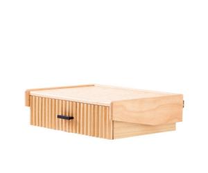 Nordlys 1-Drawer Wood And Natural Nightstand Exotic Boho Bedroom