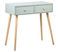 Nordlys 2-Drawer Mint Green Console Table Sea Side Style Living Room