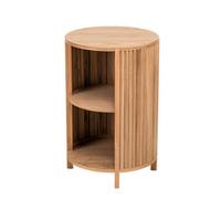 Nordlys 2-Storage Natural Wood Nightstand Classic Style Bedroom