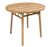 Nordlys 4-Person Solid Bamboo Wood Round Dining Table Classic Style Dining Room