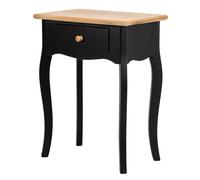 Nordlys Bedside Table Night Stand Classic in Wood in Black Nordlys Black
