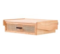 Nordlys Bedside Table Night Suspended in Wood Drawer in Light Brown Nordlys Light Brown