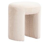 Nordlys Beige Velvet Lounge Pouf Nordlys Beige