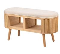 Nordlys Bohemian Style Rattan Bench in Brown Nordlys Brown