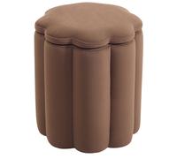 Nordlys Brown Velvet Storage Ottoman Nordlys Brown