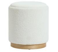 Nordlys Brown Wooden Base Pouf with Storage for Living Room Nordlys Brown