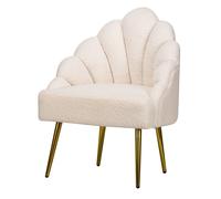 Nordlys Design Lounge Chair with Metal Legs in White Nordlys White