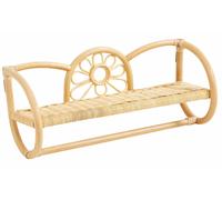 Nordlys Hanging Wall Storage Shelf in Natural Rattan in Brown Nordlys Brown