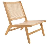 Nordlys Indoor Outdoor Armchair In Solid Wood And Rattan. Exotic Boho Outdoor