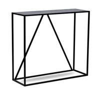 Nordlys Industrial Black Metal Console Table Industrial Style Living Room