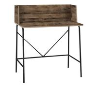 Nordlys Industrial Wood Computer Desk in Brown Nordlys Brown