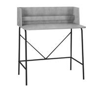 Nordlys Metal And Gray Wood Top Desk Industrial Style Bedroom