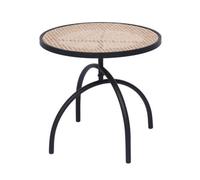 Nordlys Metal With Rattan Top Side Table Exotic Boho Living Room