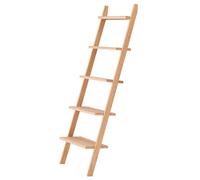 Nordlys Natural Solid Wood Wall Ladder Shelf in Light Brown Nordlys Light Brown