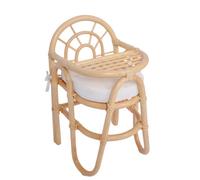 Nordlys Rattan Baby High Chair Beige Exotic Boho Bedroom