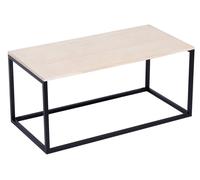 Nordlys Rectangular Modern Industrial Wooden Coffee Table in Brown Nordlys Brown