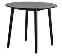 Nordlys Round Scandinavian Design Dining Table Wood in Black Nordlys Black