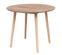 Nordlys Round Scandinavian Design Dining Table Wood in Brown Nordlys Brown
