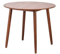 Nordlys Round Scandinavian Design Dining Table Wood in Dark Brown Nordlys Dark Brown