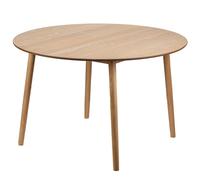 Nordlys Round Scandinavian Design Dining Table Wood in Light Brown Nordlys Light Brown