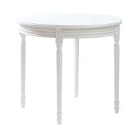 Nordlys Round Wood Dining Table for 4 People in White Nordlys White