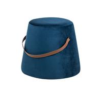 Nordlys Salon Pouf with Handle in Blue Nordlys Blue