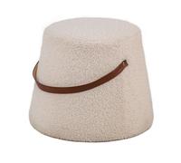 Nordlys Salon Pouf with Handle in White Nordlys White