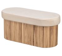 Nordlys Scandinavian Design Bench with Storage in Beige Nordlys Beige