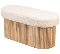 Nordlys Scandinavian Design Bench with Storage in White Nordlys White