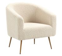 Nordlys Scandinavian Design Metal Leg Lounge Chair in Brown Nordlys Brown