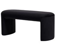 Nordlys Scandinavian Fabric Bench Design in Black Nordlys Black