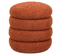 Nordlys Scandinavian Living Room Pouf in Red Nordlys Red