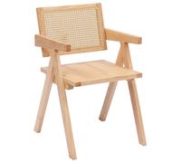 Nordlys Scandinavian Solid Wood Dining Room Chair in Brown Nordlys Brown