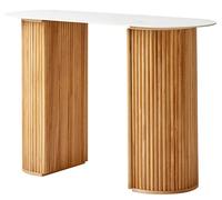 Nordlys Scandinavian Wooden Console Table with Storage in White Nordlys White