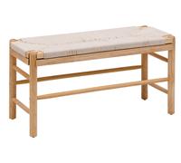 Nordlys Scandinavian Wooden Entryway Bench with Storage in Brown Nordlys Brown