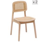 Nordlys Set of 2 Scandinavian Solid Wood Dining Room Chairs in Dark Brown Nordlys Dark Brown